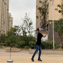 A single person playing badminton indoor training automatic rebound self-beating shooting sparring assistant artifact