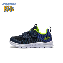 Skechers Skeckie 714 Boys Double Magic Sticker Mesh Face Children Comfort Casual Sneakers 400044N