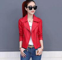 Leather jacket womens clothing 2019 spring and autumn new Korean version of short leather clothing women slim size leather jacket ladies outside