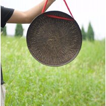30-45cm pure handmade bronze gong flat bottom high side Gong high wall Gong big gong Taoist Gong open road gong