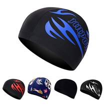  Adult long hair large hot spring swimming cap mens and womens spandex cloth Korean fashion cute swimming cap waterproof