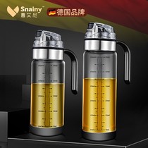 German Oil Pot Glass Bottling Oil Bottle Kitchen Home Soy Sauce Vinegar Seasoning Bottle Tank Not Hanging Oil Automatic Open And Close Oil Tank Pot