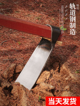 Household hoe wooden handle old-fashioned multi-functional forged weeding agricultural tools