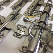 Stainless steel latch door buckle Door bolt Anti-theft door Ming latch lock Wooden door door lock Door buckle Dormitory lock latch