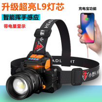 Small Savage LED headlight charging outdoor night fishing long-range flashlight super bright head-mounted miners lamp