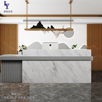 Shop cashier Chinese hot pot hotel bar salon reception desk milk tea shop front desk custom corner counter