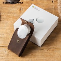Bluetooth headset Microsoft surface headset crazy horse skin hanging buckle cover leather suitable for a substitute