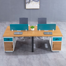 Daguang Furniture Factory Customized Office Furniture Staff Table Double Four Desk Staff Desk Staff Table