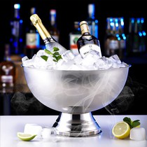 Large stainless steel champagne Basin ice bucket bar ice ice ice ice ice cold wine beer wine ice bucket Pench large