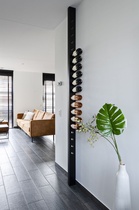 Wrought red wine rack Music restaurant industrial wind partition creative bar wine cabinet card seat decorative screen display rack