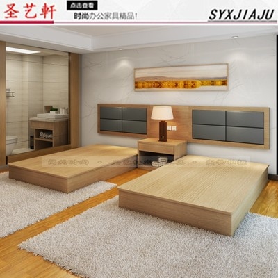 1 2 Hotel Bed Apartment Furniture Standard Room Single Bed Large Combination Double Full Rental Homestay Express Hotel