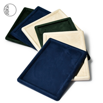 Yuanmu Yuan jewelry display tray glasses watch ring jewelry storage plate flannel jewelry display props