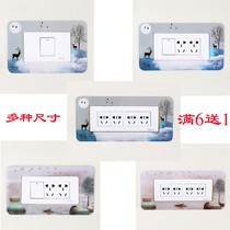 118 type acrylic switch protective cover 12*7 5cm 15 5cm six-hole nine-hole twelve-hole socket decoration