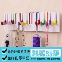 Creative Piano Hook Free From Punching Wall Hung Clothes Hat Rack Door Rear Hyun Guan Decoration Hung Hanger Suction Cup Cloakhood Sticking Hook