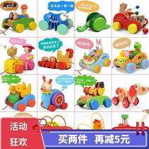 Baby Boy Walking Duck Dog Hand Rope Tow Dog Baby Drag Toy Animal Child Baby