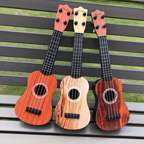 Childrens toy girl playing musical instrument toy ukulele ancient style large guitar music baby birthday gift