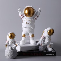 Nordic creative astronaut small ornaments resin light luxury room TV cabinet desktop soft decoration gift