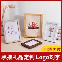 Simple wooden photo frame table 7 7 inch 5 6 10 A4 12 8 inch photo wall frame hanging wall frame wholesale