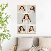 36 inch solid wood hanging shaft design advertising cloth custom poster printing production customized childrens baby wedding yarn