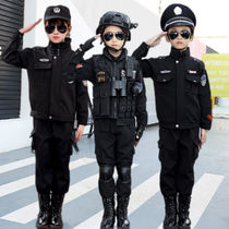 Children Military clothes Police uniforms Boy Sgt. Petty Police Clothing Combat Equipment Officer Conserved Girl Special Soldiers Suit