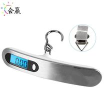Stainless steel portable scale household portable electronic scale aircraft luggage scale outdoor fishing scale 50KG