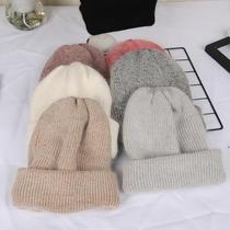 Korean version of warm knit hat personality fashion 2021 hat women winter wool hat tide Moon hat postpartum Autumn Winter model