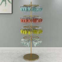 Hanging underwear underwear display rack store floor-to-ceiling bra round shelf mother and child childrens mens shorts hanging clothes