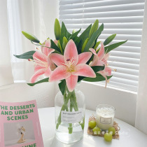 Lily Flowers Living Room Dining Room Dining Room Dining Room Dining Room Table Furnishing Bouquet Interior Room Decoration Floral Furnishing Dry Flowers