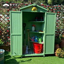 Solid wood garden tool room storage room outdoor courtyard simple room storage locker removable mobile room storage open air
