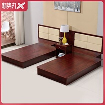 Hotel Furniture Custom Guest House Single 1 2 m Bed Mark Rooms Full Double Apartment Bed Staff Dorm Room Bed