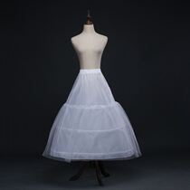 Bridal chiddy wedding dress with three steel rings a layer of yarn with bone hard bottom lining fluffy lace fish bone brace dress wedding dresses