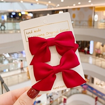 Korean version of the net red headdress burst style hair ornaments candy color new childrens bow hairpin 1 pair 14