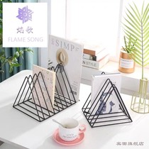 Vinyl record rack classical nostalgic LP record storage rack vinyl disc storage box CD rack storage rack