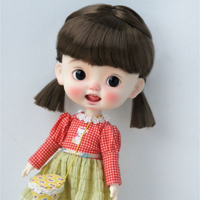taobao agent Juyusu BJD Tao BLYTHE doll wigs imitating Mahai Mao 8643 points double ponytail braid (JD553)