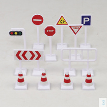 12 pieces of childrens traffic sign knowledge card kindergarten road sign sign map toy