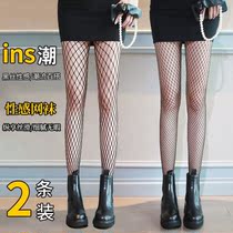 Tennis Socks New 2021 Burst Fishing Nets Socks Jk Silk Stockings Women Thin black silk anti-seduces ultra-thin name Yuanyong