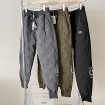 Winter 1UGG down pants men and women couples wear loose white duck down thick outdoor size elastic high waist waterproof