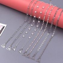 Invisible shoulder strap summer sexy invisible bra strap metal rhinestone bra strap female collar beauty back underwear accessories