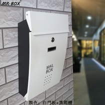 Mailbox outdoor creative G Express document storage box opinion box home letter box hanging wall decoration mailbox password