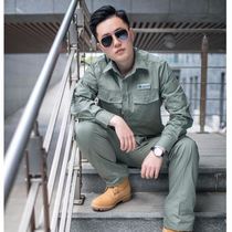 Summer State Grid overalls Hubei electrical overalls set thin cotton electric welding anti-static men