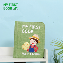 My firstbook Montessori farm early to teach Buchbook Tuchou Book baby baby toys ripping up no shit
