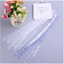 Clothing hanger connecting strip leather strip set with hanger pants rack transparent clothes link Strip pants clip hanging strip