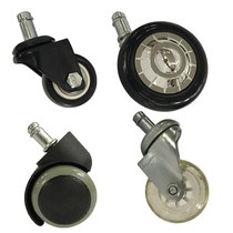 Hair cutting and turning chair universal wheel stool circlip screw black iron wheel hair salon tool cart removable wheel