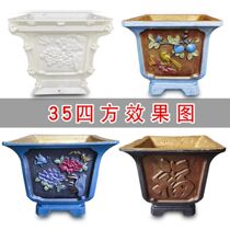 2021 new factory direct flowerpot mold flower cement concrete rectangular hexagonal round bottom grouting