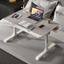 Lifting bed desk College student dormitory foldable upper and lower bunk dormitory bedside table bedroom laptop computer