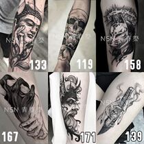 Yu Ji Net red herb tattoo stickers waterproof men and women lasting artificial flower arm geisha Prajna pattern semi-permanent juice