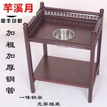 Mahjong machine coffee table mahjong table next to the corner of the thick smoke tank chess room teahouse special matching wooden tea rack