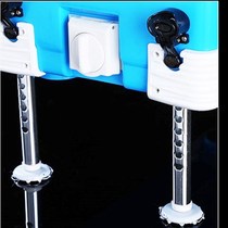 Fishing box leg accessories original thickened universal lifting foot button switch fishing box aluminum alloy leg height regulator