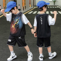 Boy summer dress jersey suit 2022 new sportswear children Summer jersey Kids Basketball Suits Outdoor Speed Dry