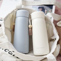 Japanese thermos cup ins Harajuku style lady cute simple children tassel student girl portable water Cup Cup Cup